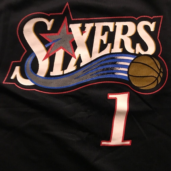 Philadelphia Sixers Tim Thomas vintage Champion #1 - Picture 2 of 12